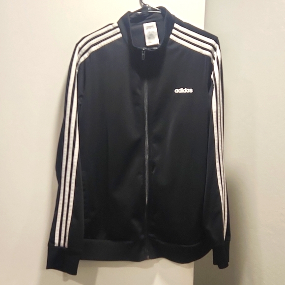 Woman's adidas Essentials Warm-Up 3 Stripes Track Jacket - Picture 1 of 4